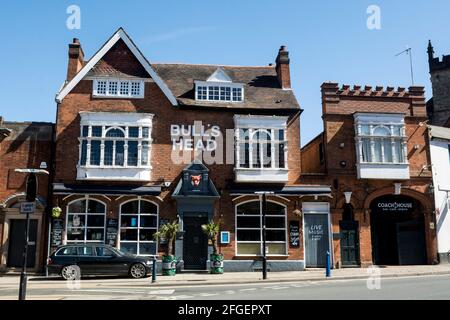 The Bull`s Head Pub und Coach House Restaurant, Moseley, Birmingham, England, Großbritannien Stockfoto